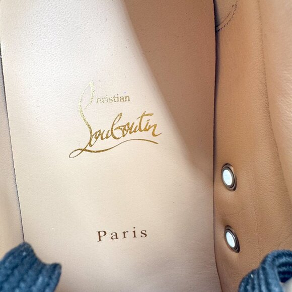 Christian Louboutin Disco Laser Sneakers Size 40 US 10 Louis Junior Orlato - Picture 13 of 14